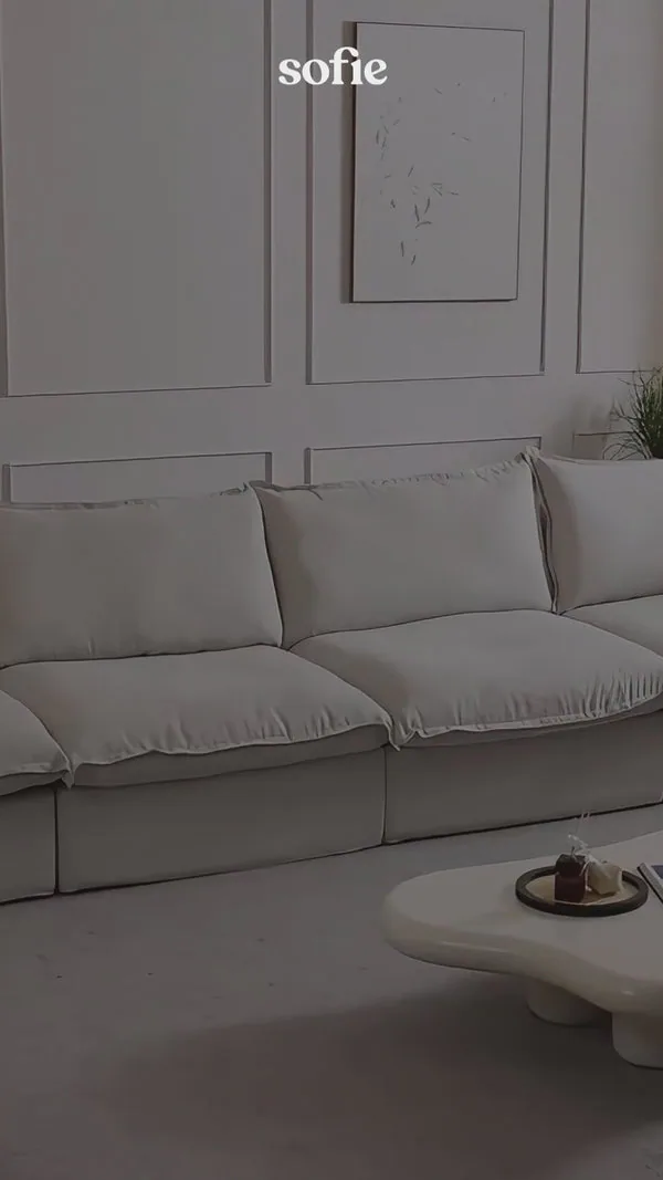 Modular sofa in customer home 7
