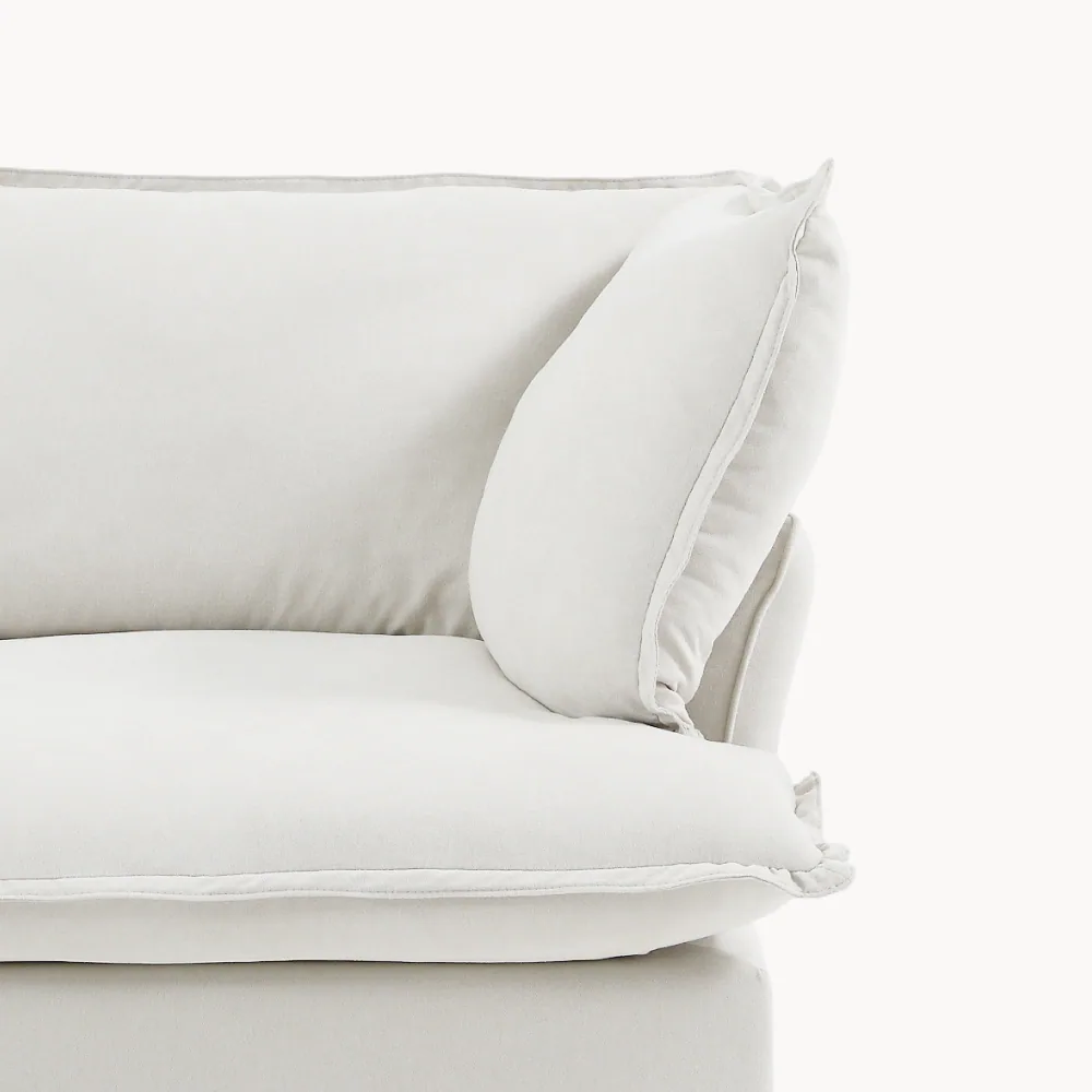 CloudComfort™ Modular Washable Luxe Sofa - Slipcovers Only in Beige CloudWeave™