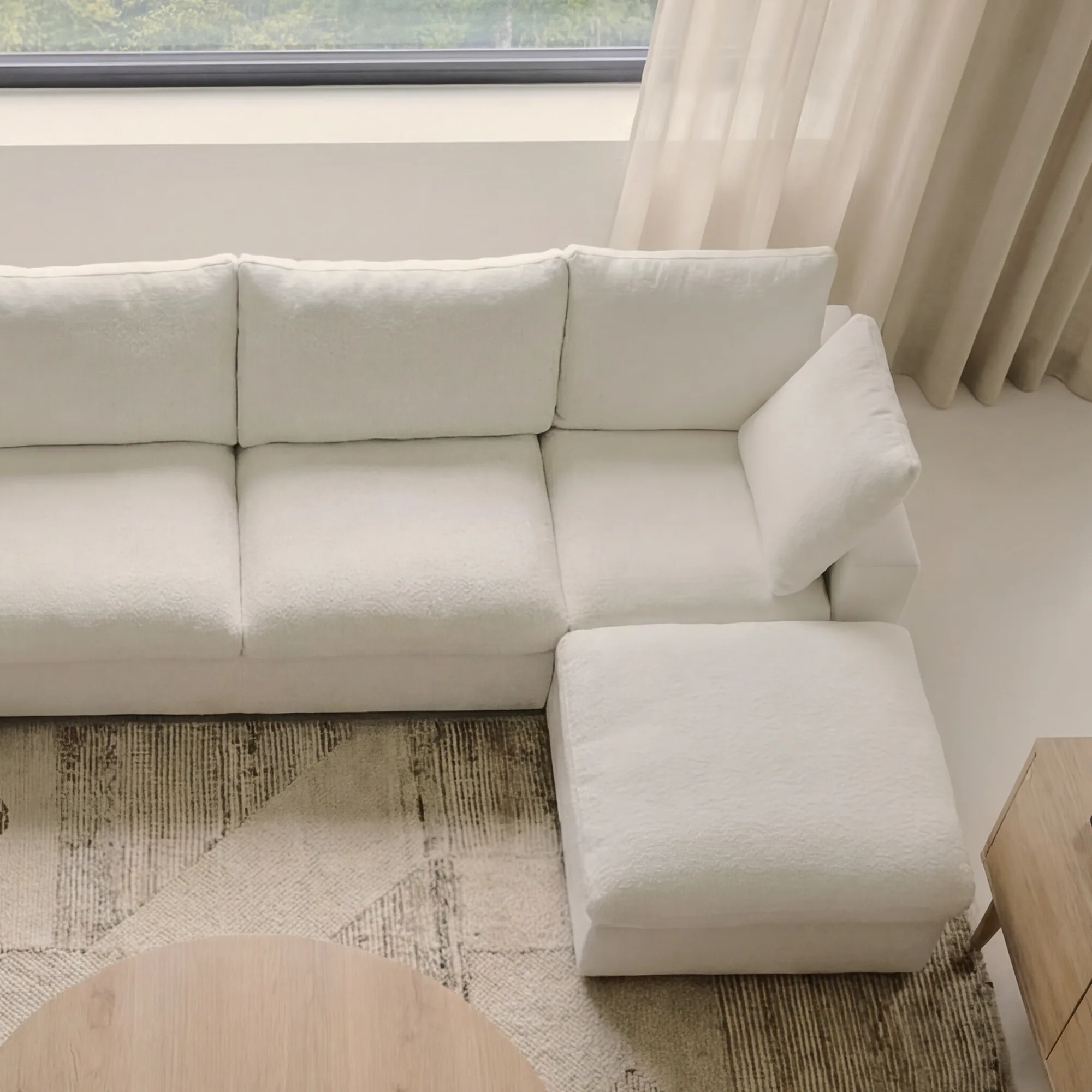 CloudComfort™ Modular Washable Classic Sofa - 3 Seater Chaise view 3