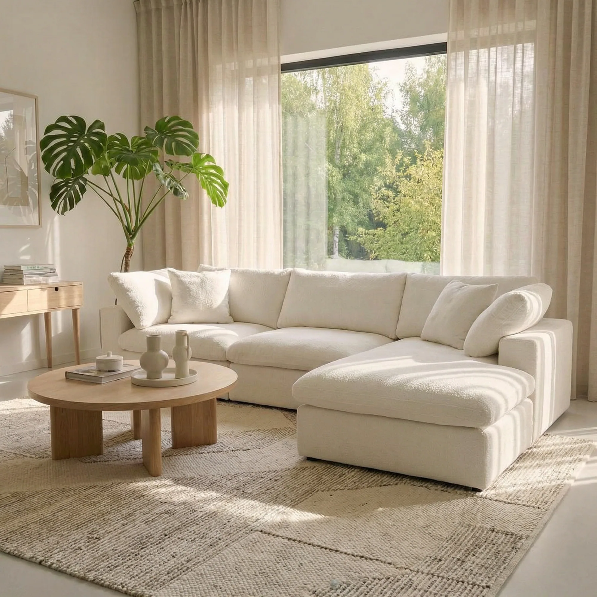 CloudComfort™ Modular Washable Classic Sofa - 3 Seater Chaise view 4