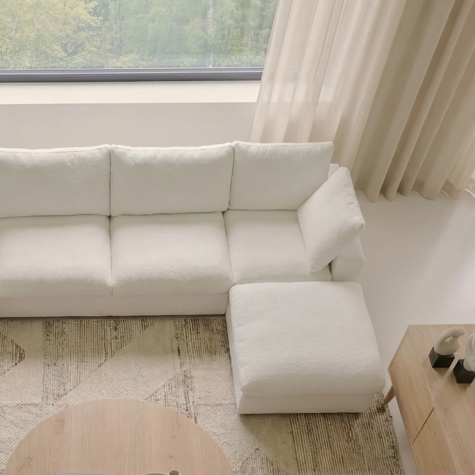 CloudComfort™ Modular Washable Classic Sofa - 4 Seater Chaise view 4