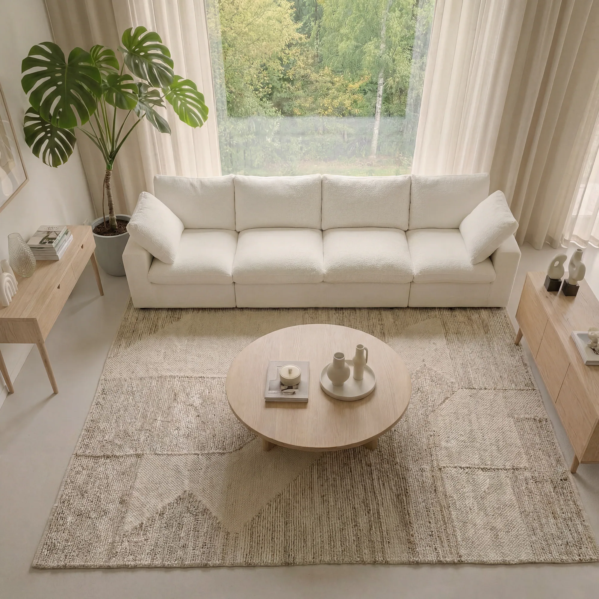 CloudComfort™ Modular Washable Classic Sofa - 4 Seater view 4