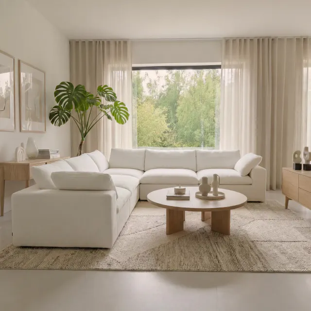 CloudComfort™ Modular Washable Classic Sofa - 5 Seater Corner Sectional