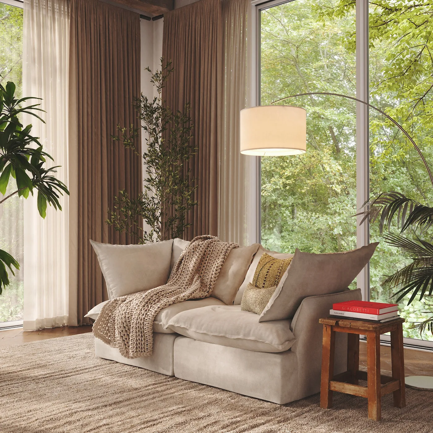 CloudComfort™ Modular Washable Luxe Sofa - 2 Seater Sofa view 3