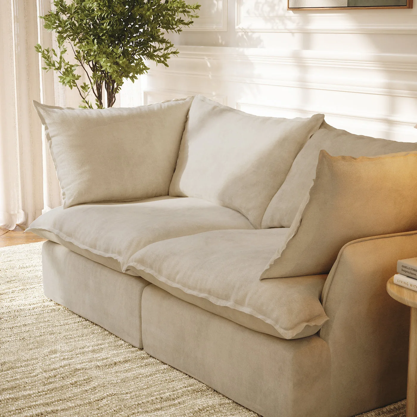 CloudComfort™ Modular Washable Luxe Sofa - 2 Seater Sofa view 5