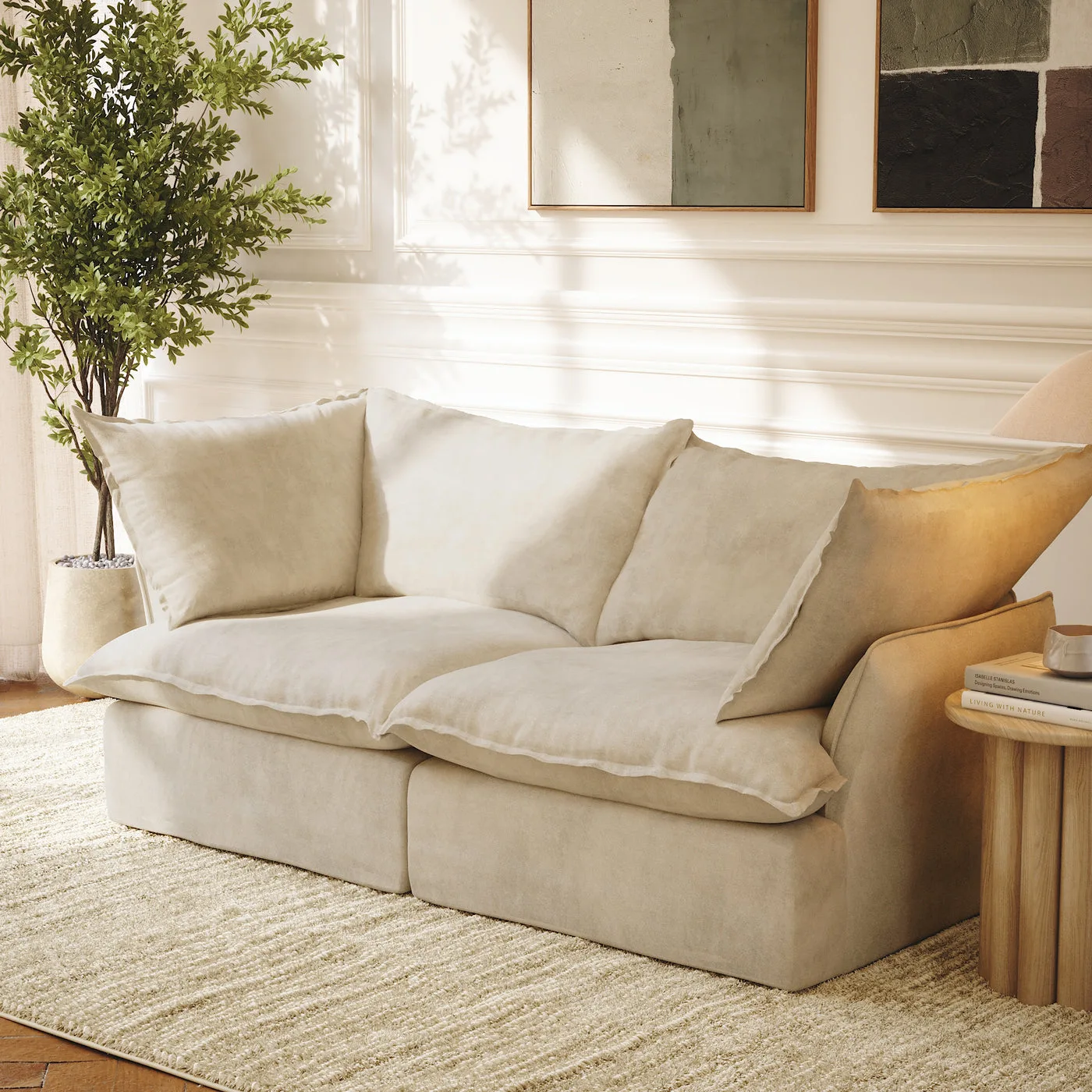 CloudComfort™ Modular Washable Luxe Sofa - 2 Seater Sofa view 12