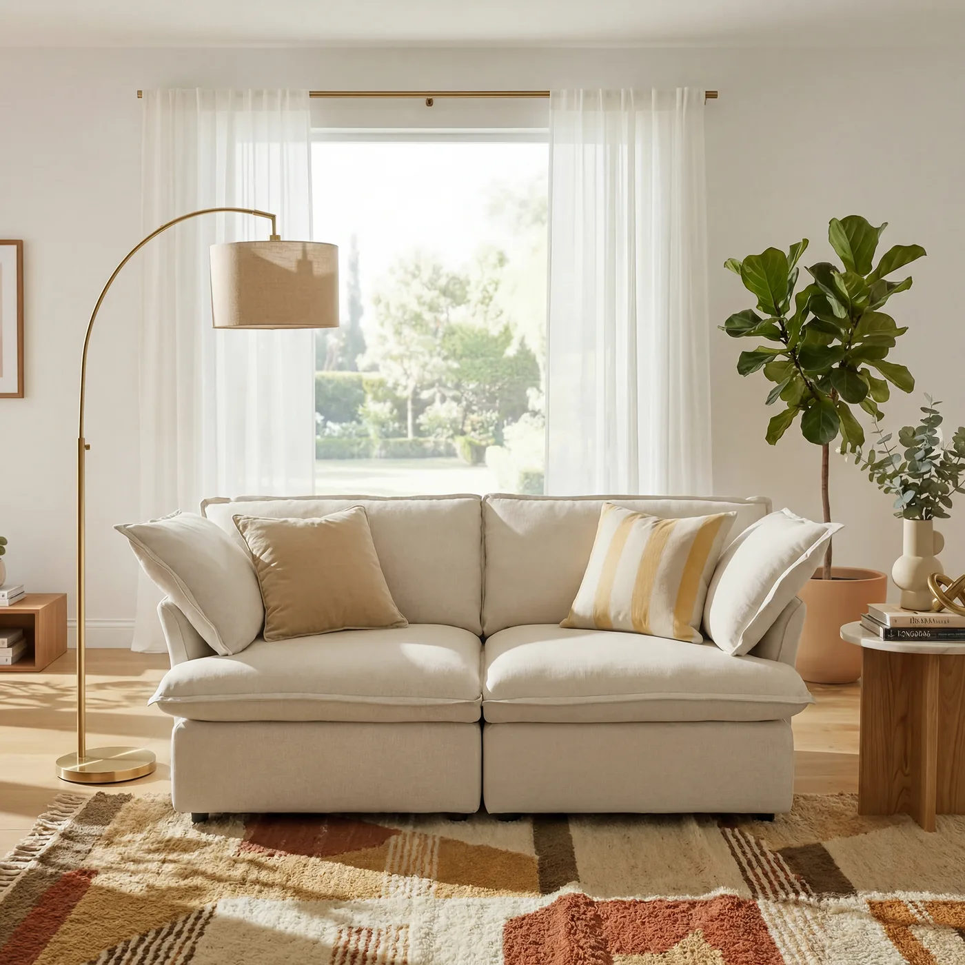 CloudComfort™ Modular Washable Luxe Sofa - 2 Seater Sofa view 17