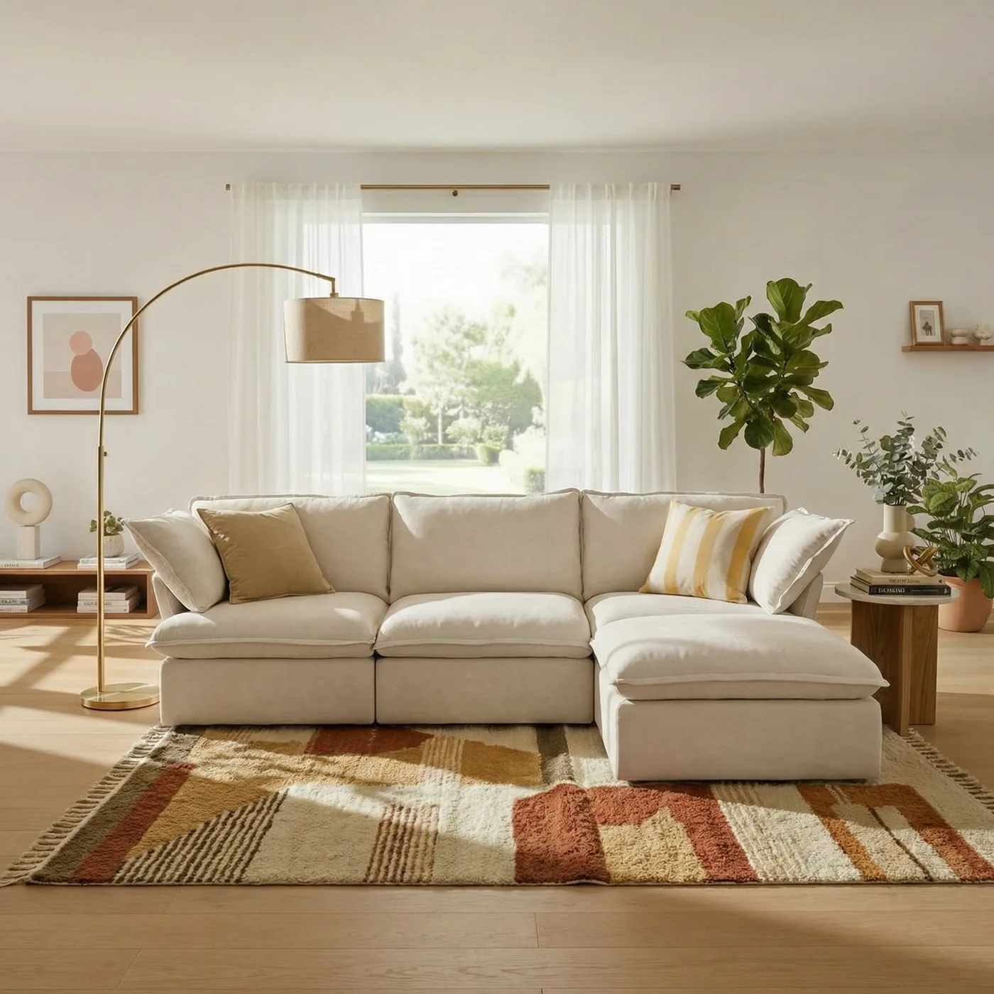CloudComfort™ Modular Washable Luxe Sofa - 3 Seater Chaise view 15