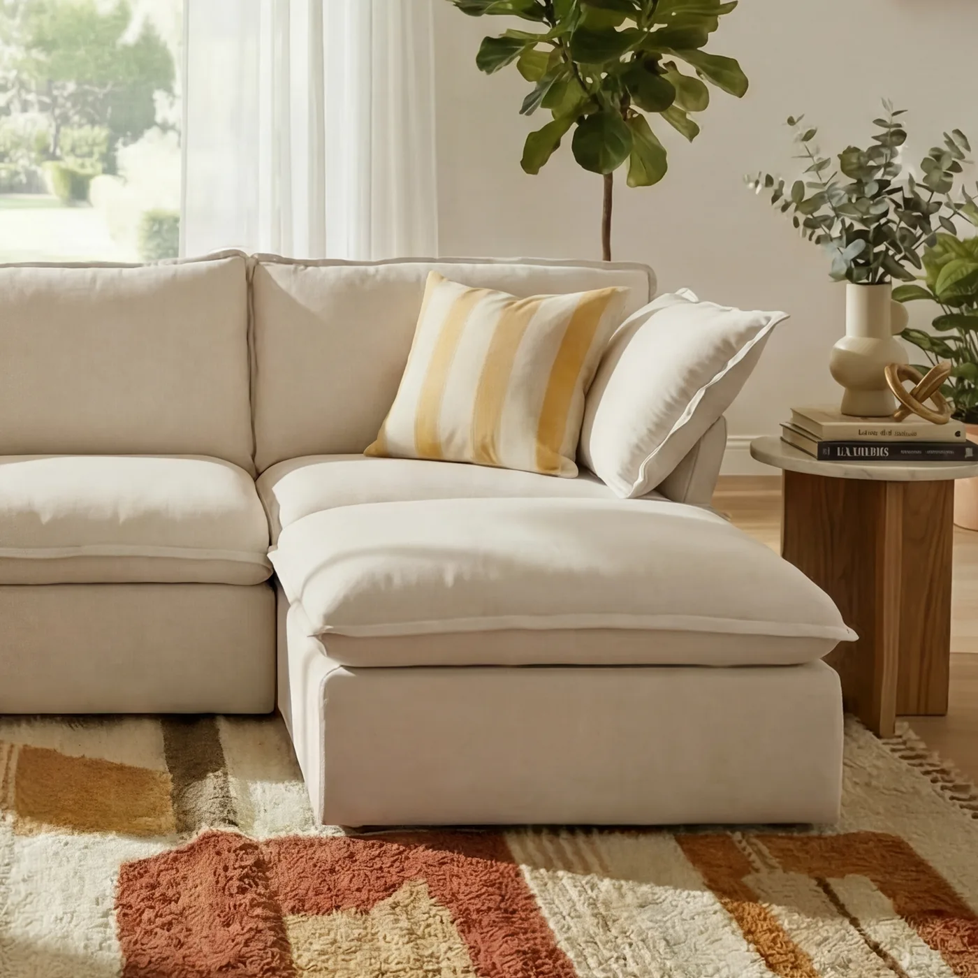 CloudComfort™ Modular Washable Luxe Sofa - 3 Seater Chaise view 18