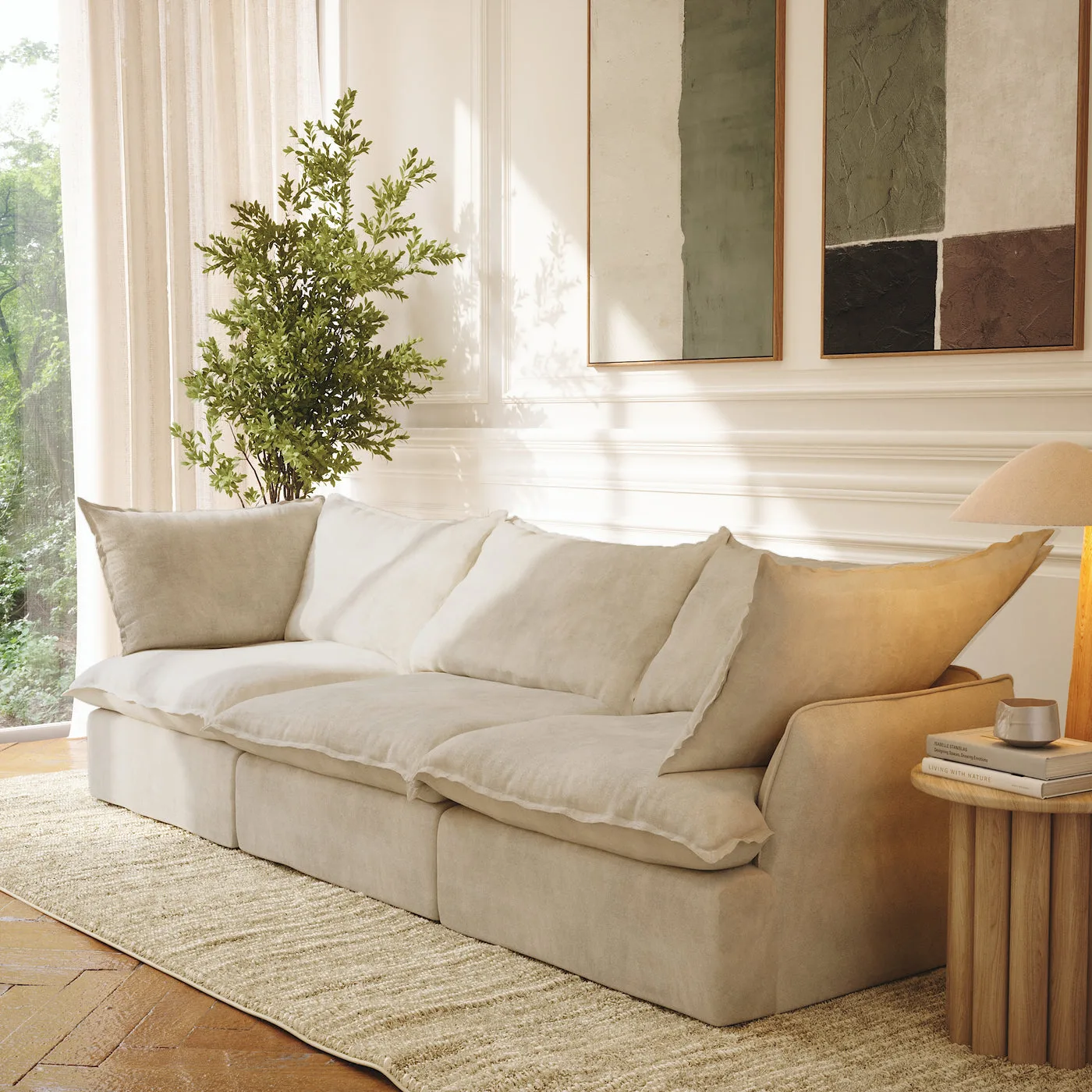 CloudComfort™ Modular Washable Luxe Sofa - 3 Seater Sofa view 3