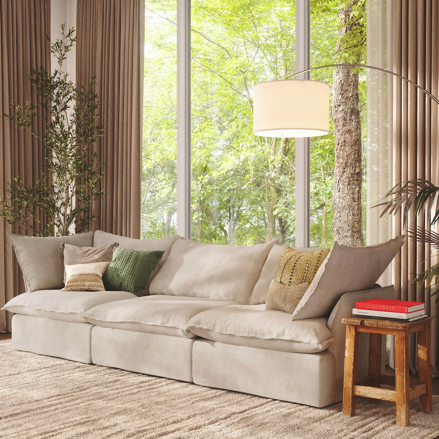 CloudComfort™ Modular Washable Luxe Sofa - 3 Seater Sofa view 4