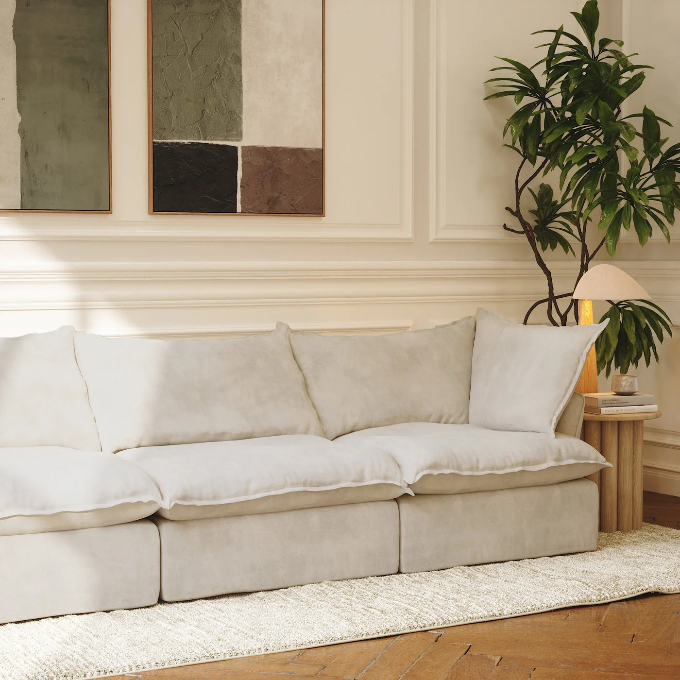 CloudComfort™ Modular Washable Luxe Sofa - 3 Seater Sofa view 7