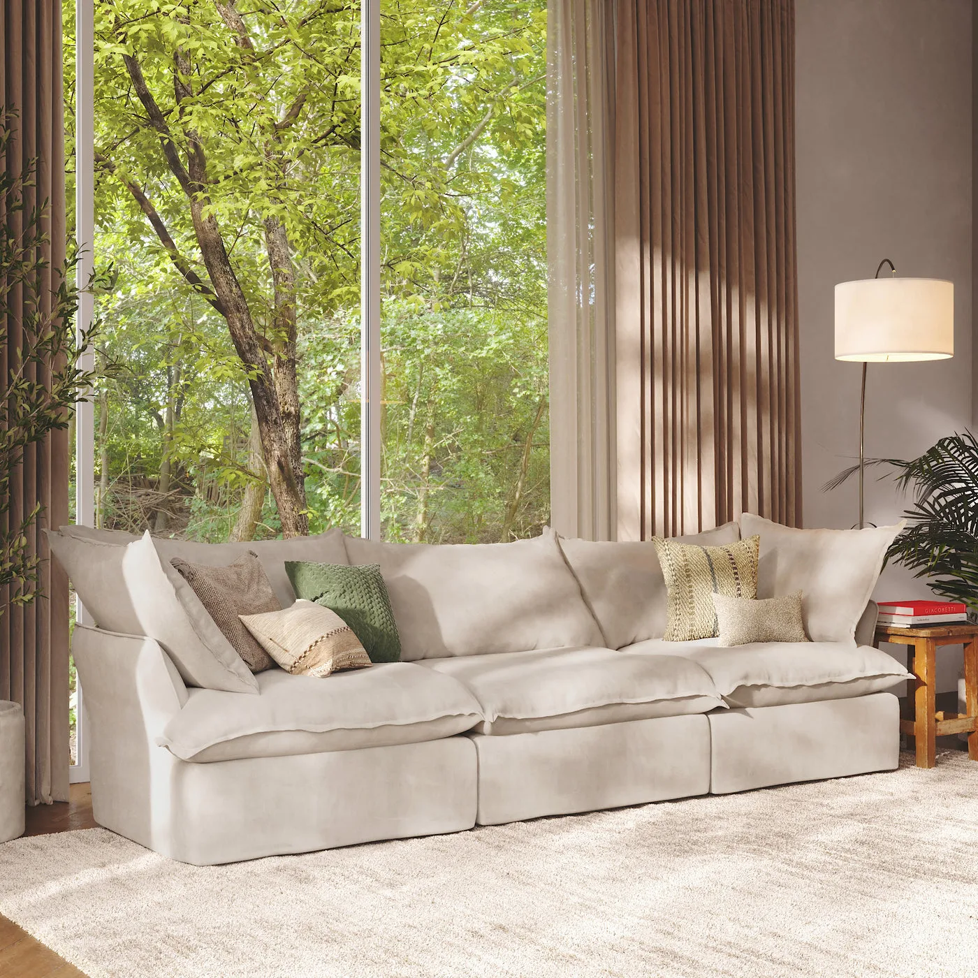 CloudComfort™ Modular Washable Luxe Sofa - 3 Seater Sofa view 10