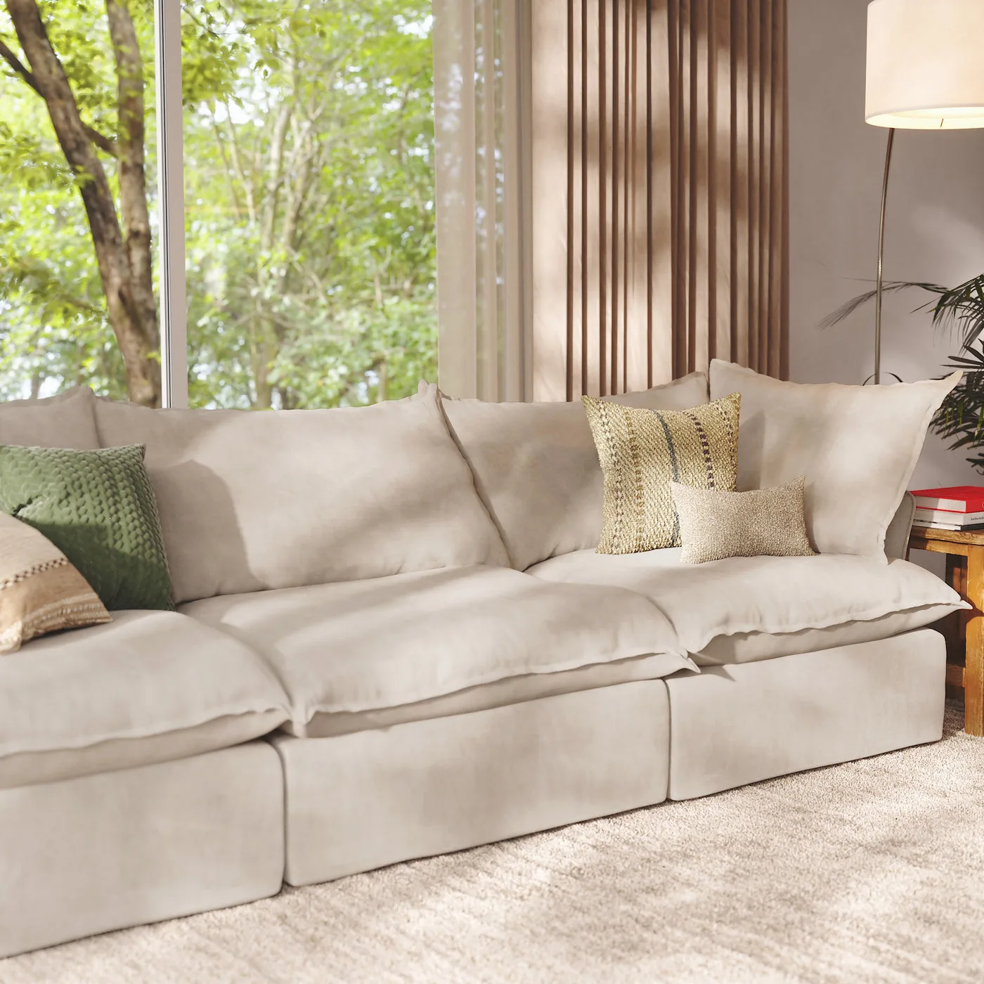 CloudComfort™ Modular Washable Luxe Sofa - 3 Seater Sofa view 12