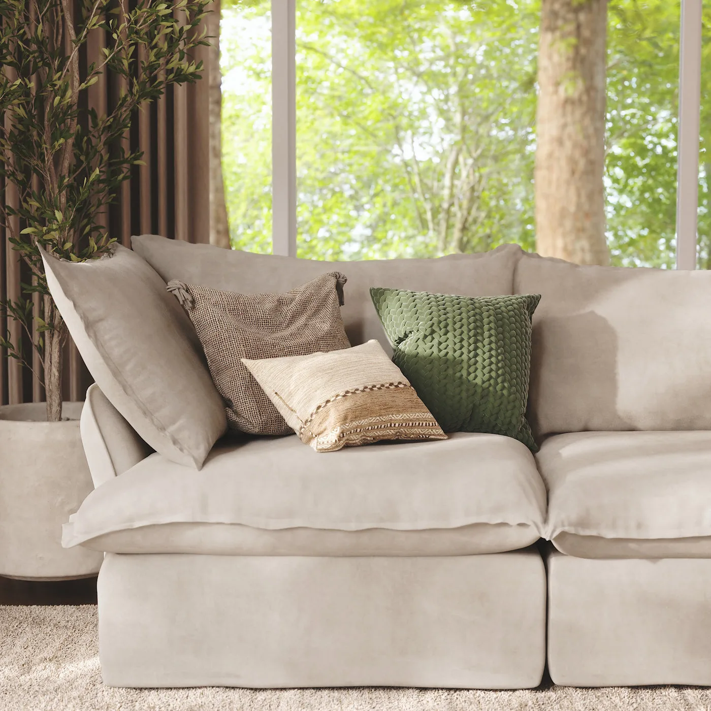 CloudComfort™ Modular Washable Luxe Sofa - 3 Seater Sofa view 15