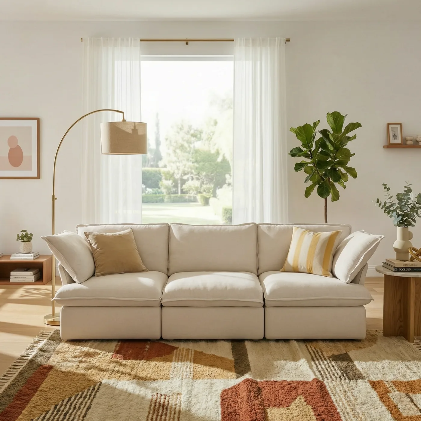 CloudComfort™ Modular Washable Luxe Sofa - 3 Seater Sofa view 16