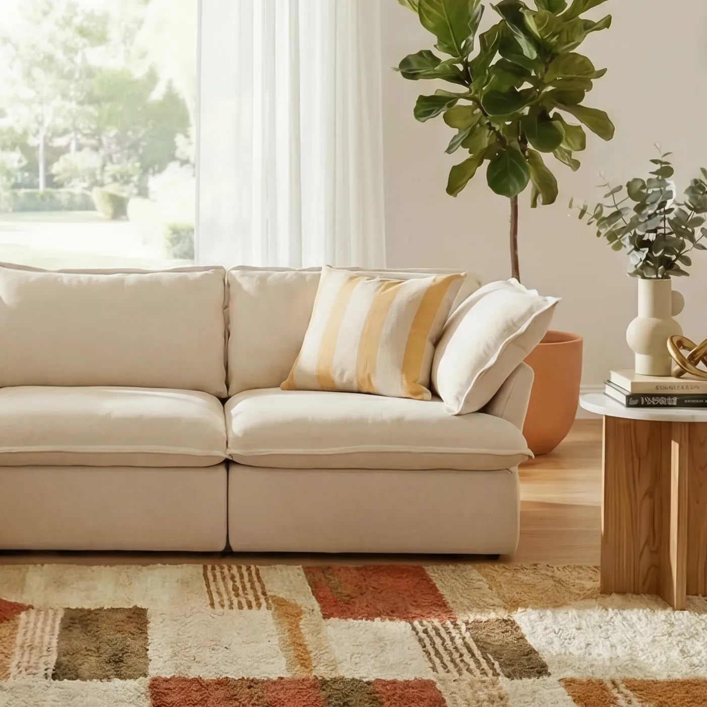 CloudComfort™ Modular Washable Luxe Sofa - 4 Seater Chaise view 19