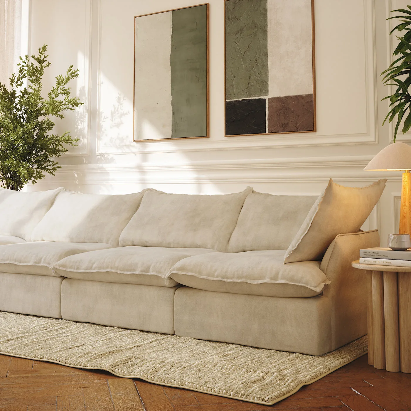 CloudComfort™ Modular Washable Luxe Sofa - 4 Seater view 3