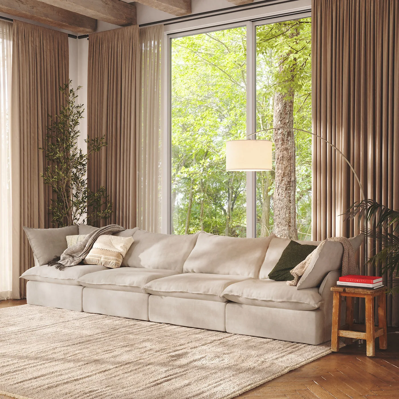 CloudComfort™ Modular Washable Luxe Sofa - 4 Seater view 10