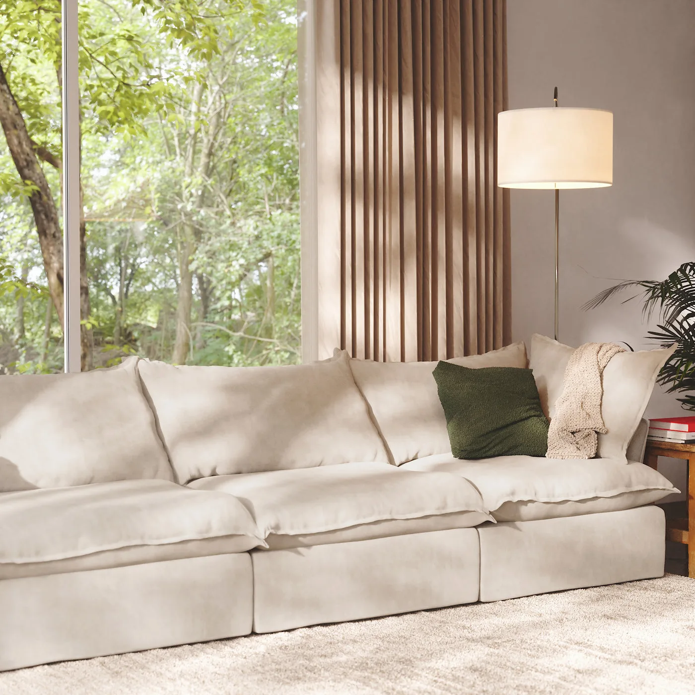 CloudComfort™ Modular Washable Luxe Sofa - 4 Seater view 15