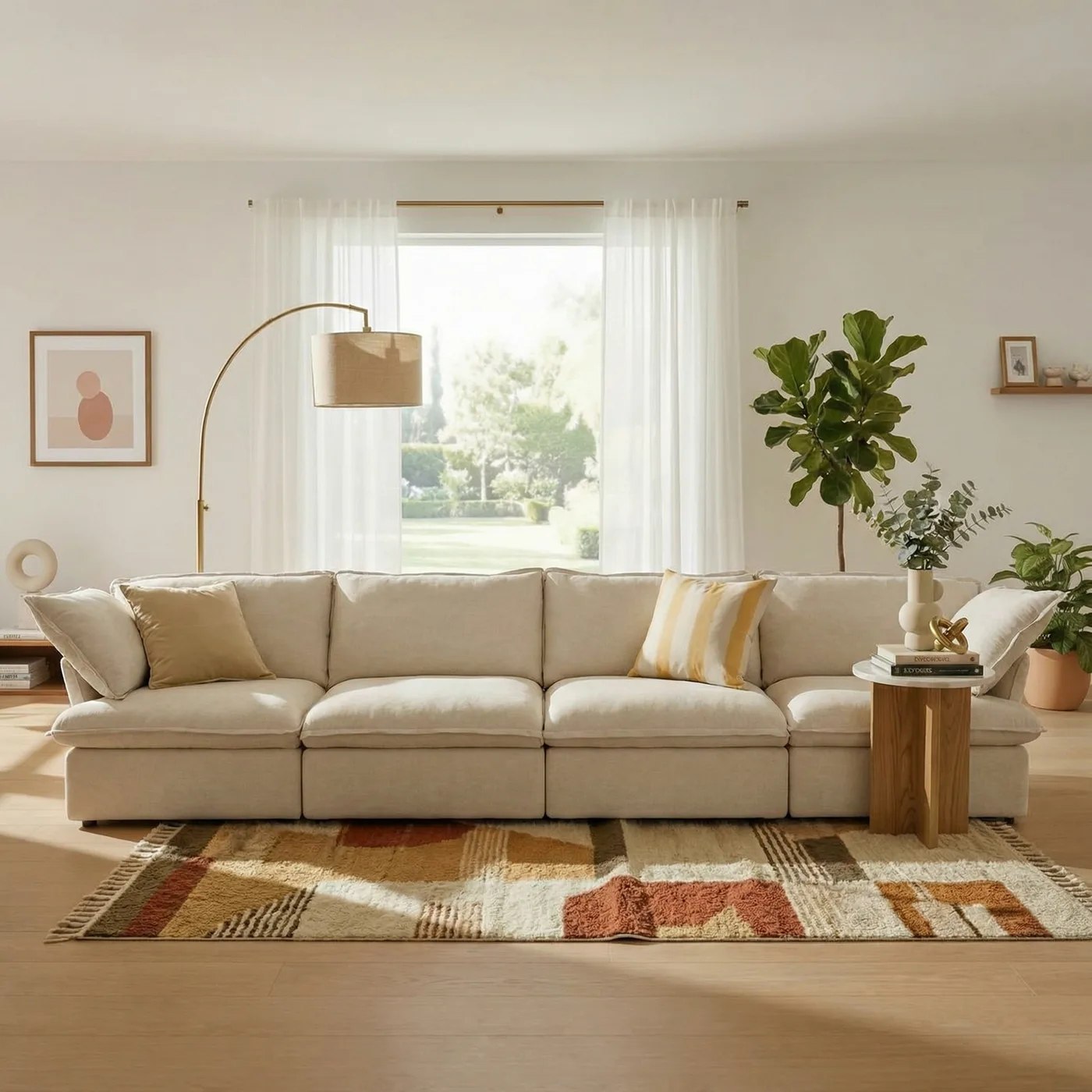 CloudComfort™ Modular Washable Luxe Sofa - 4 Seater view 16