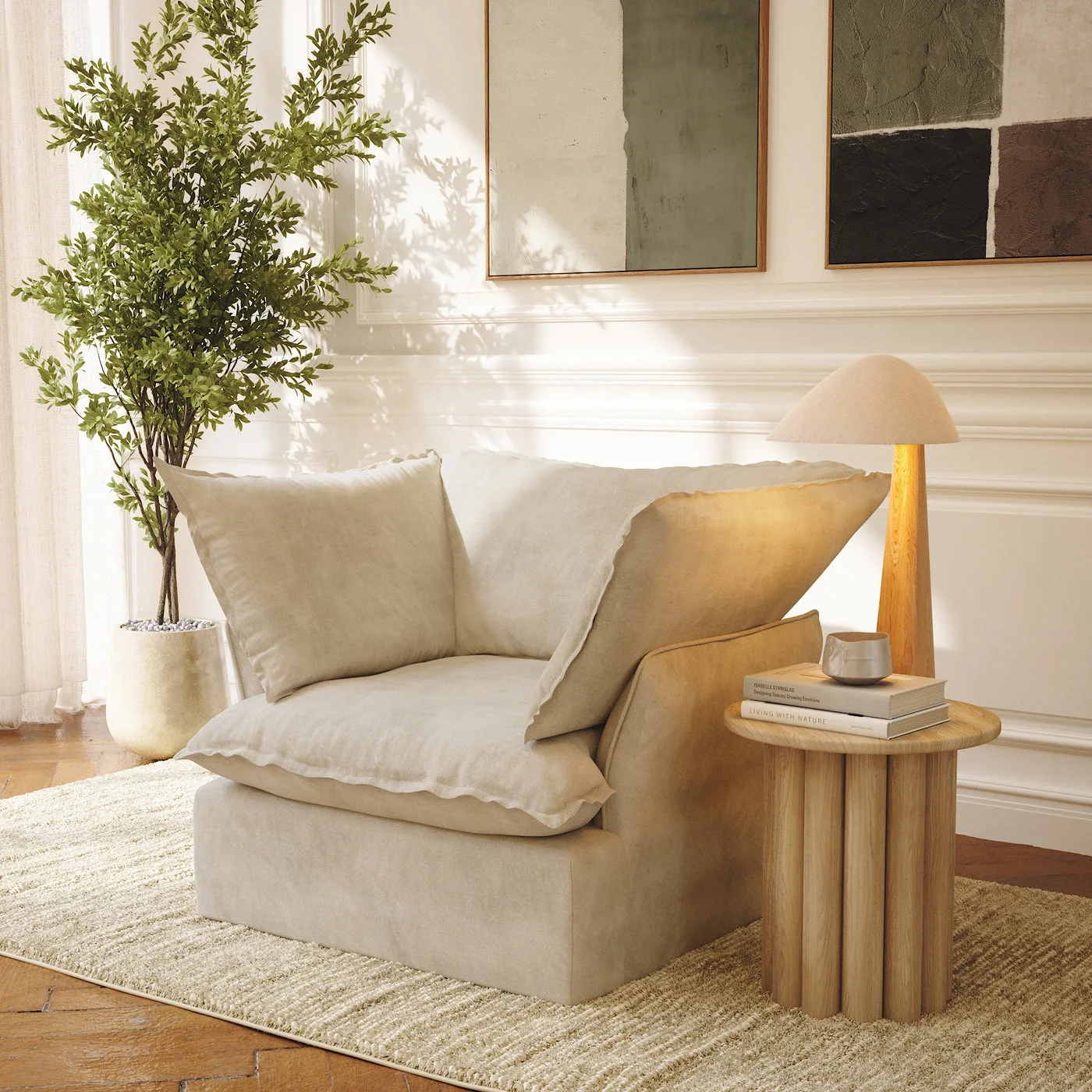 CloudComfort™ Modular Washable Luxe Sofa - Armchair view 4