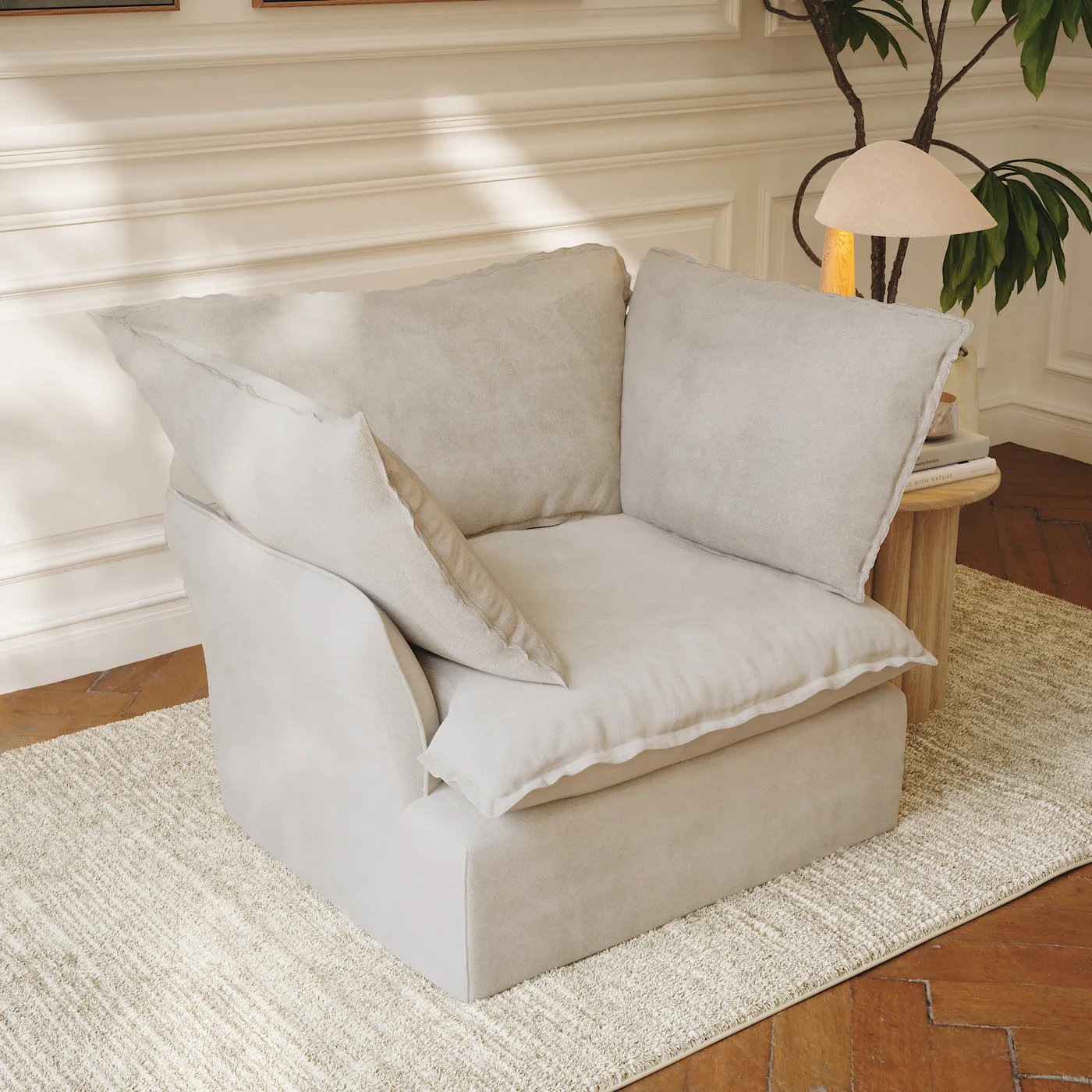 CloudComfort™ Modular Washable Luxe Sofa - Armchair view 7