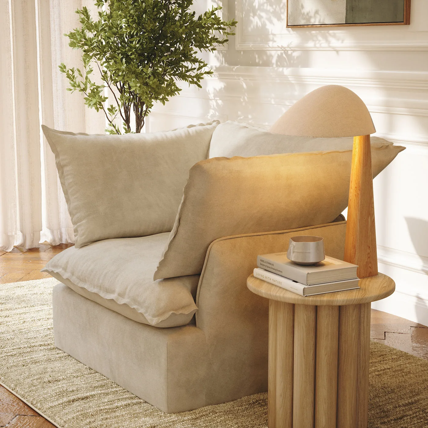 CloudComfort™ Modular Washable Luxe Sofa - Armchair view 9