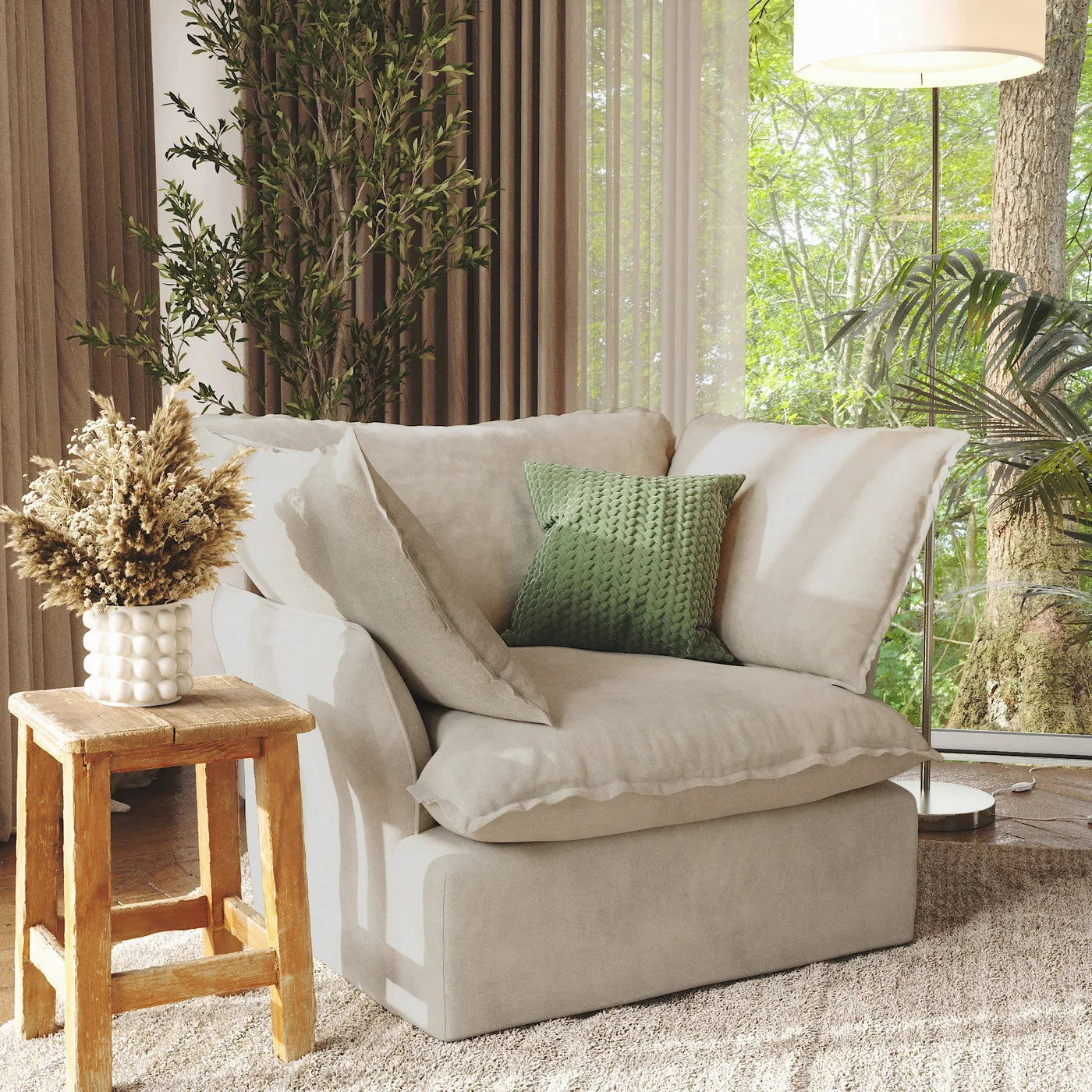 CloudComfort™ Modular Washable Luxe Sofa - Armchair view 12