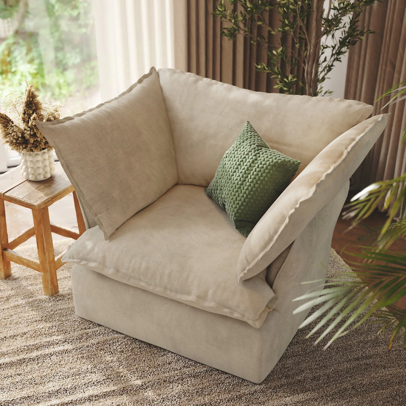 CloudComfort™ Modular Washable Luxe Sofa - Armchair view 13