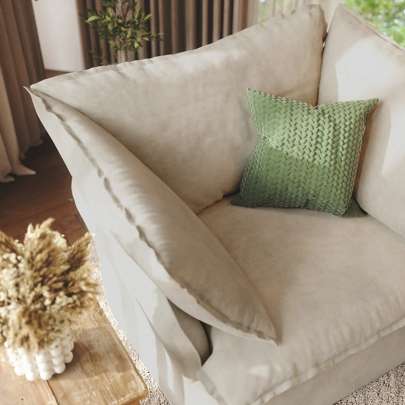 CloudComfort™ Modular Washable Luxe Sofa - Armchair view 14