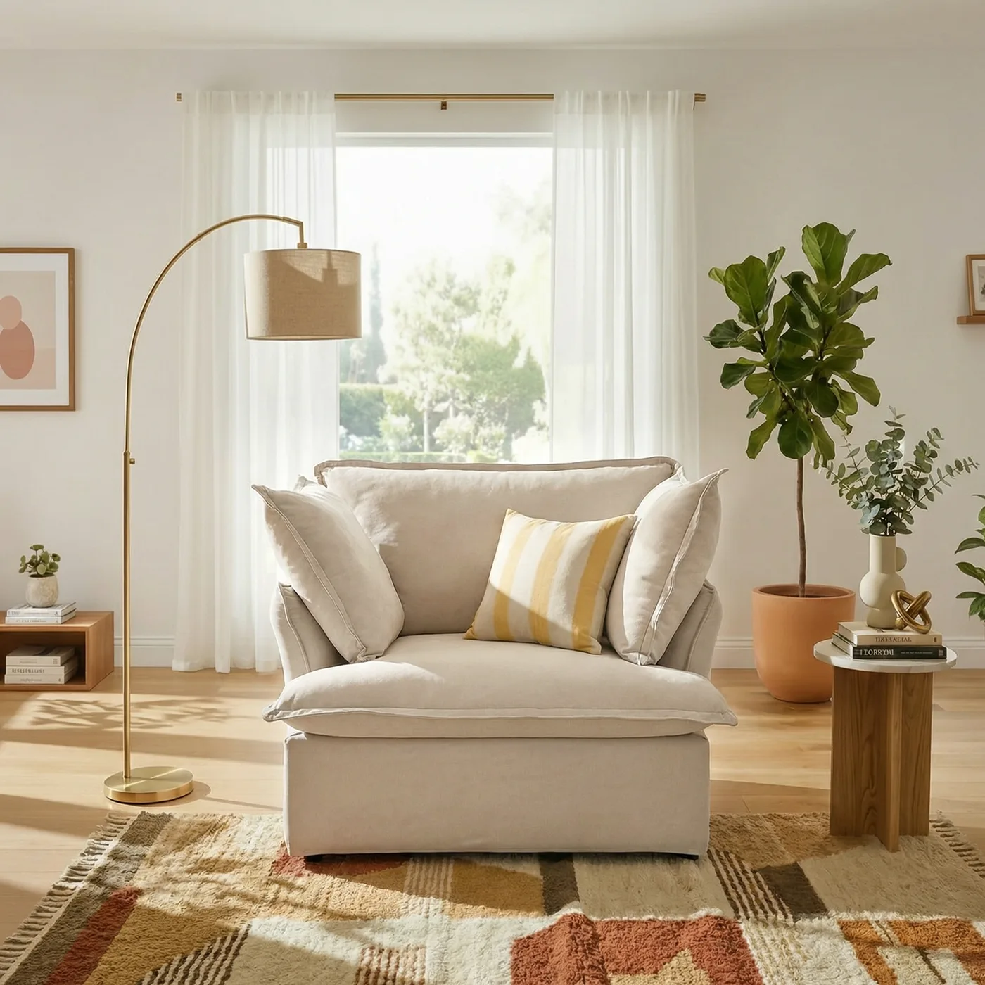 CloudComfort™ Modular Washable Luxe Sofa - Armchair view 15