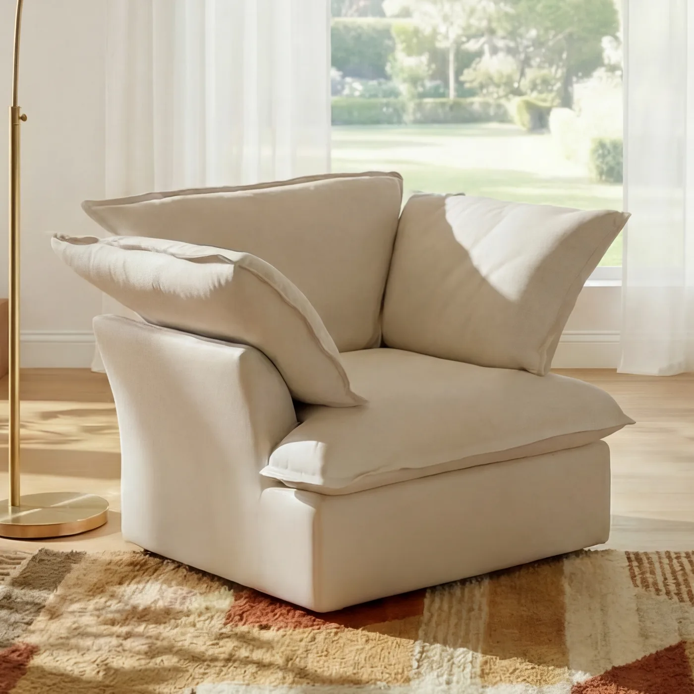 CloudComfort™ Modular Washable Luxe Sofa - Armchair view 16