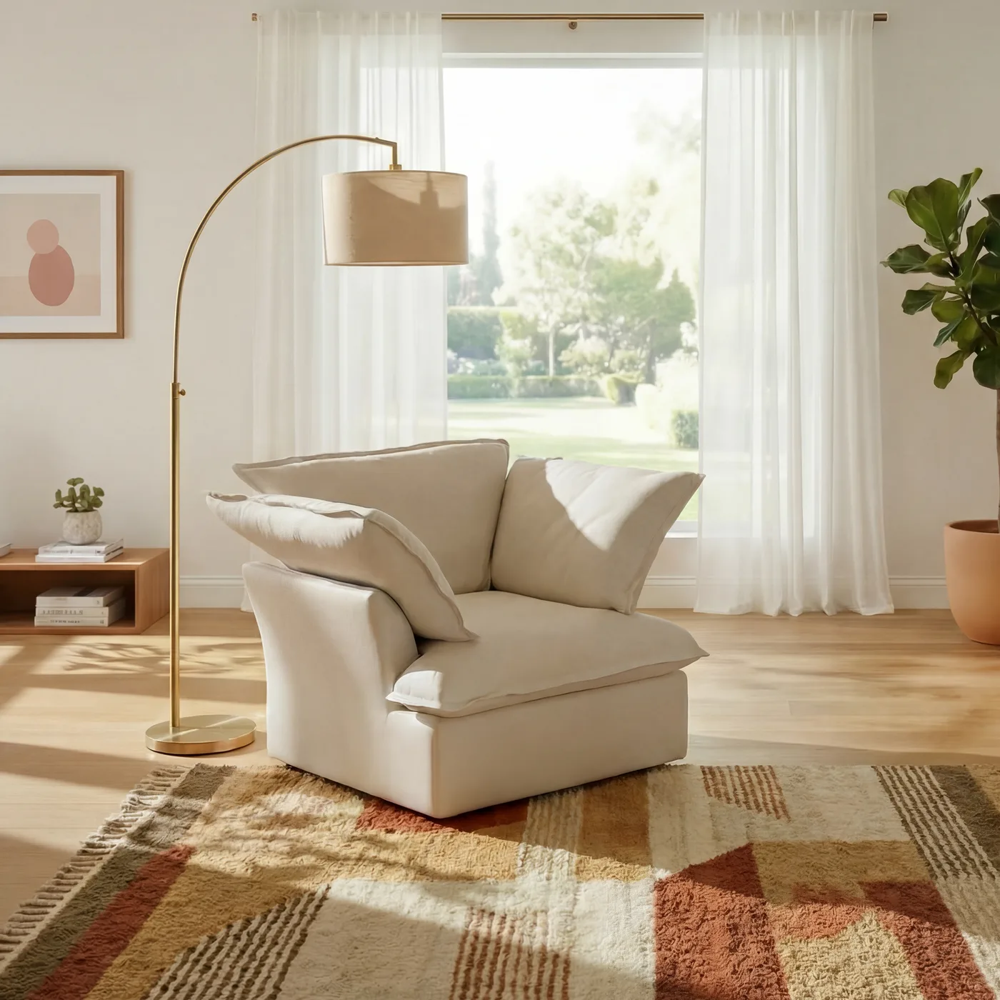 CloudComfort™ Modular Washable Luxe Sofa - Armchair view 17