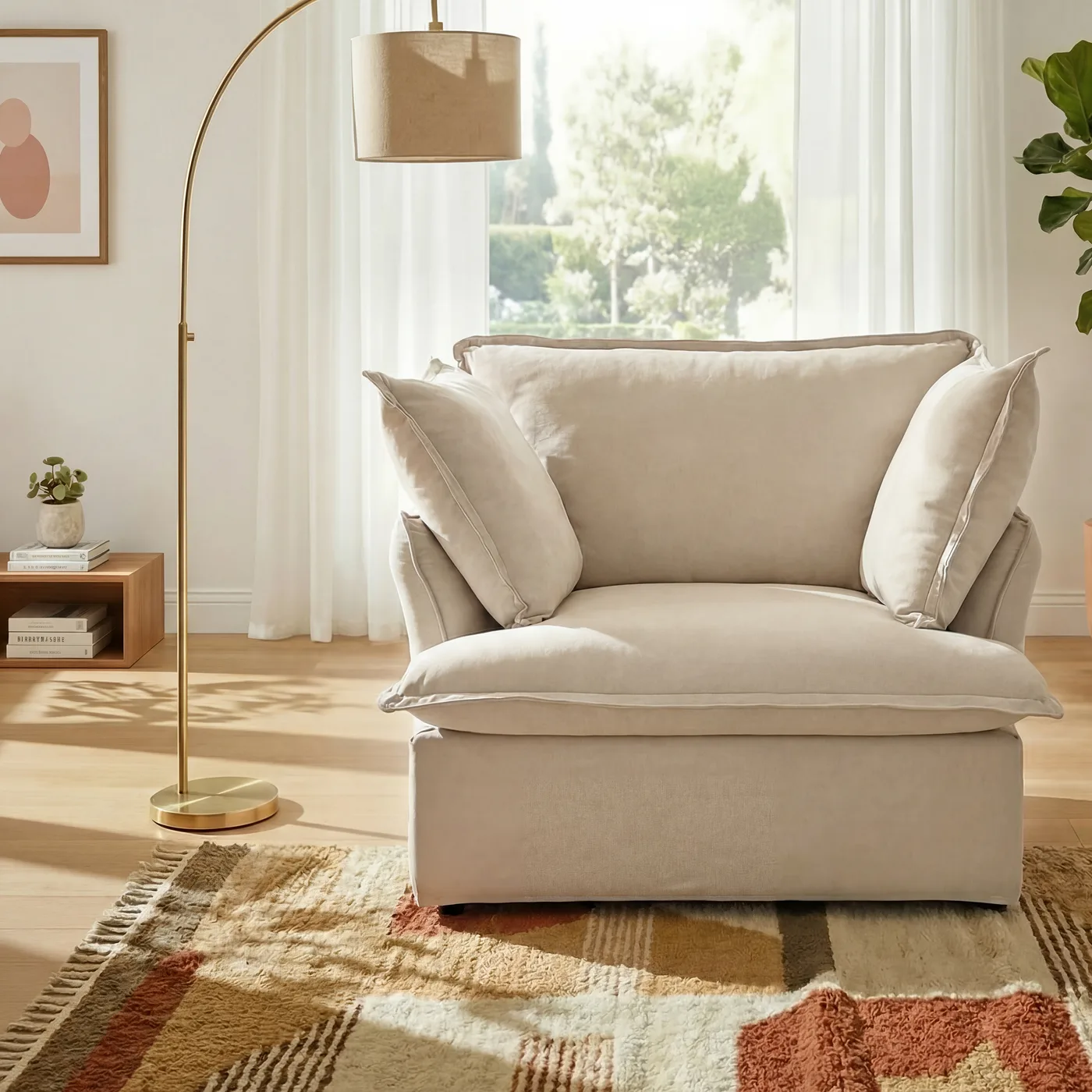 CloudComfort™ Modular Washable Luxe Sofa - Armchair view 19